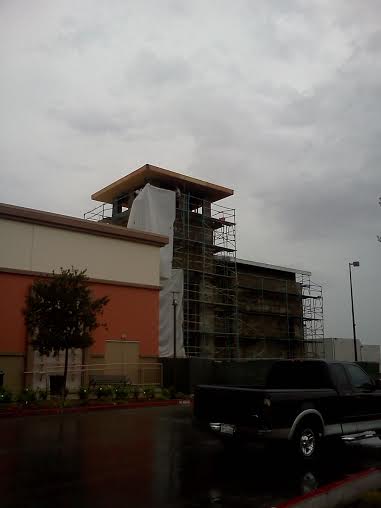 For what possible reason would anyone need to build an attached guard tower at a Hobby Lobby store?
