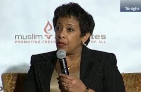Not a word about the 14 Americans that were executed by a Muslim terrorist. But Lynch(mob) threatens to arrest anyone speaking out against Muslim extremism. I do not have words to describe how out of touch this administration is with the American people. 