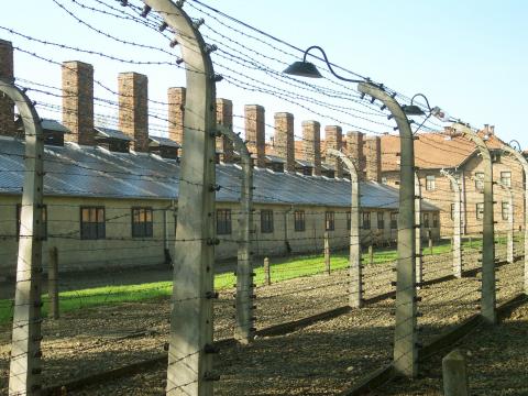 fema camp with barbed wire
