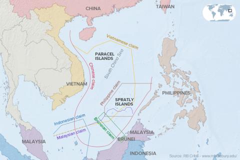 south china sea map