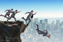 BANKERS RUN OFF CLIFF