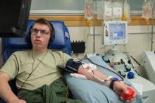 giving blood