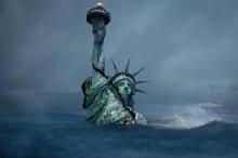 statue of liberty sinking