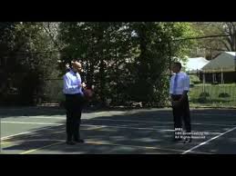 Obama and former NBA player, Clark Kellogg, play pig in an obvious staged victory for the President. When was the last time you played basketball while wearing business clothes? 